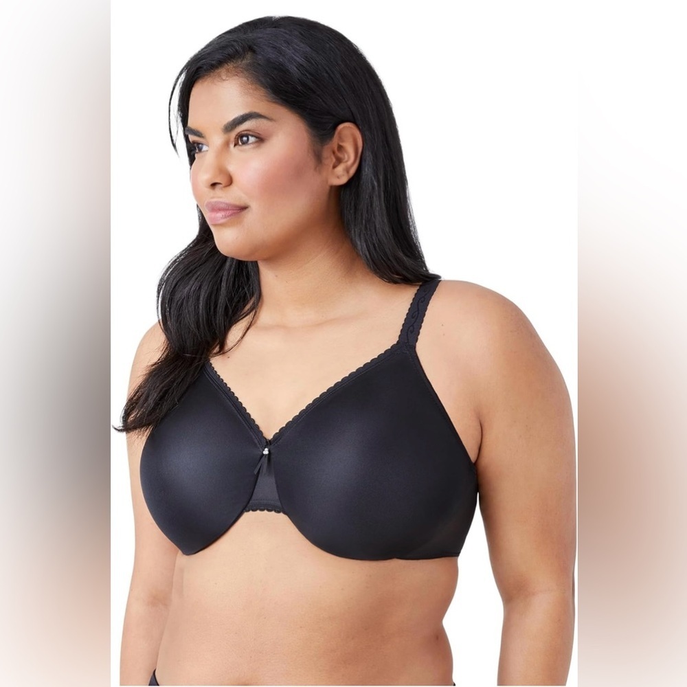 WACOAL Full Figure Simple Shaping Minimizer Bra 44DDD Black 857109 - Picture 2 of 8